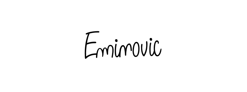 Best and Professional Signature Style for Eminovic. Angelique-Rose-font-FFP Best Signature Style Collection. Eminovic signature style 5 images and pictures png