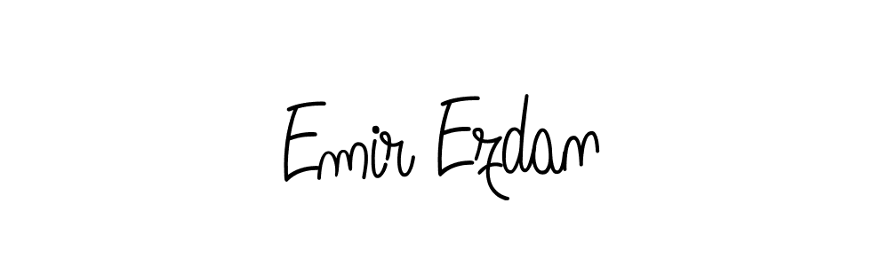 You should practise on your own different ways (Angelique-Rose-font-FFP) to write your name (Emir Ezdan) in signature. don't let someone else do it for you. Emir Ezdan signature style 5 images and pictures png