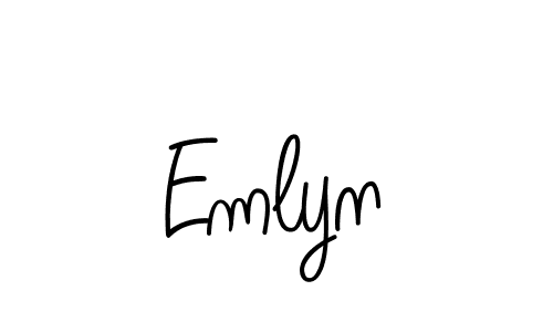 How to Draw Emlyn signature style? Angelique-Rose-font-FFP is a latest design signature styles for name Emlyn. Emlyn signature style 5 images and pictures png