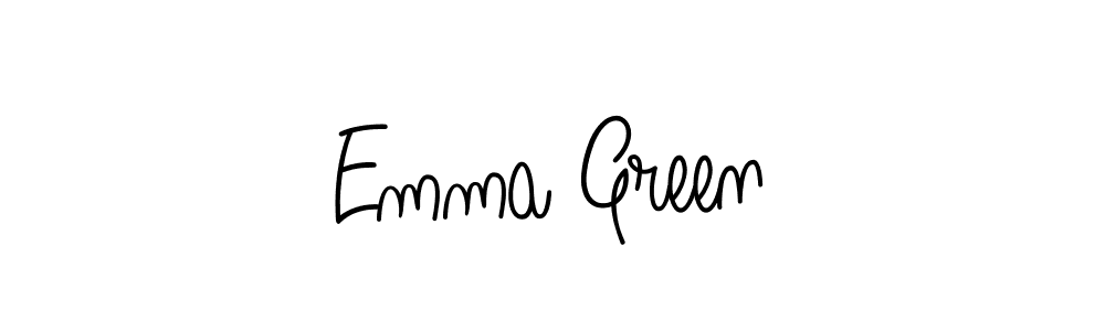 Use a signature maker to create a handwritten signature online. With this signature software, you can design (Angelique-Rose-font-FFP) your own signature for name Emma Green. Emma Green signature style 5 images and pictures png