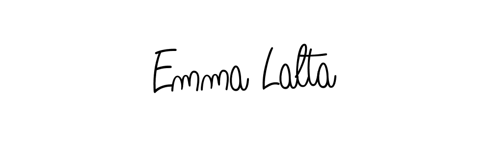 Also You can easily find your signature by using the search form. We will create Emma Lalta name handwritten signature images for you free of cost using Angelique-Rose-font-FFP sign style. Emma Lalta signature style 5 images and pictures png