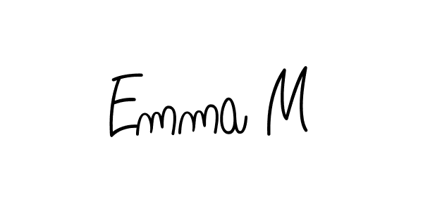 Make a beautiful signature design for name Emma M. Use this online signature maker to create a handwritten signature for free. Emma M signature style 5 images and pictures png