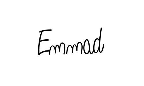 You should practise on your own different ways (Angelique-Rose-font-FFP) to write your name (Emmad) in signature. don't let someone else do it for you. Emmad signature style 5 images and pictures png