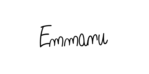 Create a beautiful signature design for name Emmanu. With this signature (Angelique-Rose-font-FFP) fonts, you can make a handwritten signature for free. Emmanu signature style 5 images and pictures png