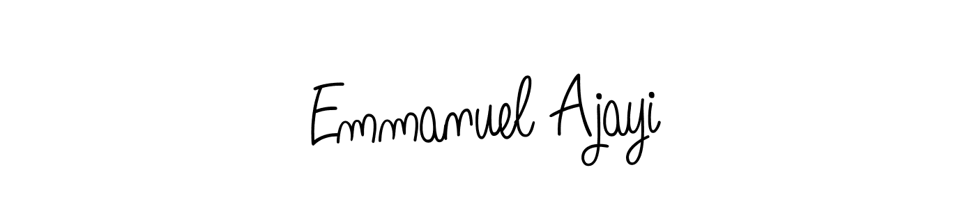 The best way (Angelique-Rose-font-FFP) to make a short signature is to pick only two or three words in your name. The name Emmanuel Ajayi include a total of six letters. For converting this name. Emmanuel Ajayi signature style 5 images and pictures png