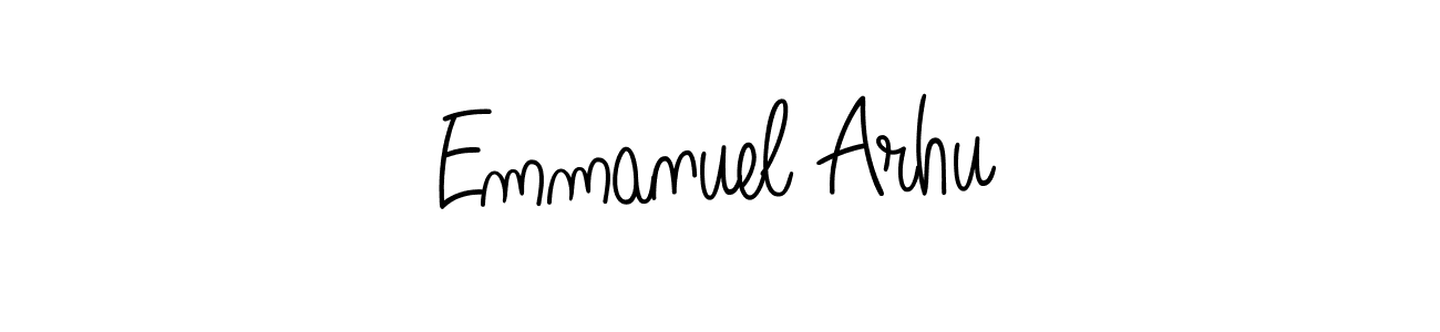 Once you've used our free online signature maker to create your best signature Angelique-Rose-font-FFP style, it's time to enjoy all of the benefits that Emmanuel Arhu name signing documents. Emmanuel Arhu signature style 5 images and pictures png
