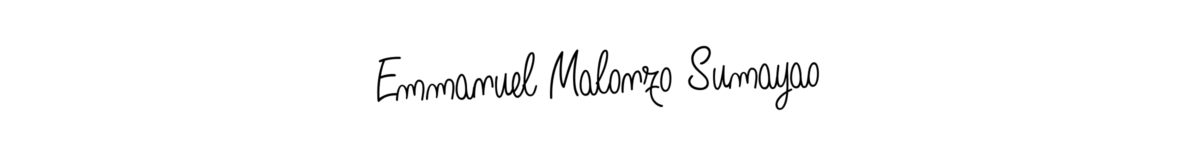 Make a beautiful signature design for name Emmanuel Malonzo Sumayao. With this signature (Angelique-Rose-font-FFP) style, you can create a handwritten signature for free. Emmanuel Malonzo Sumayao signature style 5 images and pictures png