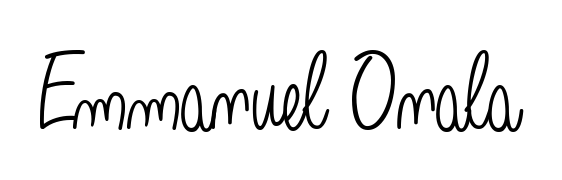 Master the art of signing with Emmanuel Onala written in fluent Angelique-Rose-font-FFP script. A great template to practice and refine your handwriting. Emmanuel Onala signature style 5 images and pictures png