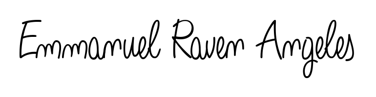 The Angelique-Rose-font-FFP font gives name Emmanuel Raven Angeles a signature that looks effortless yet distinguished. Download high-res PNG instantly. Emmanuel Raven Angeles signature style 5 images and pictures png