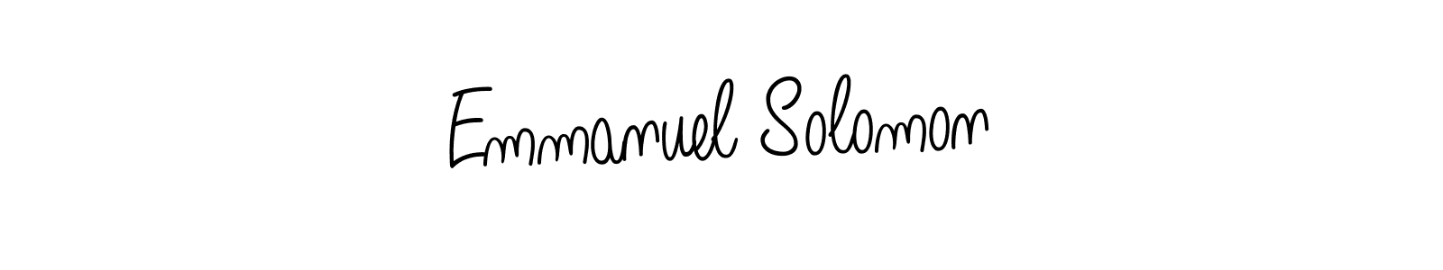 It looks lik you need a new signature style for name Emmanuel Solomon. Design unique handwritten (Angelique-Rose-font-FFP) signature with our free signature maker in just a few clicks. Emmanuel Solomon signature style 5 images and pictures png