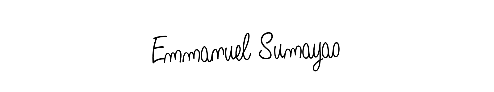 Design your own signature with our free online signature maker. With this signature software, you can create a handwritten (Angelique-Rose-font-FFP) signature for name Emmanuel Sumayao. Emmanuel Sumayao signature style 5 images and pictures png