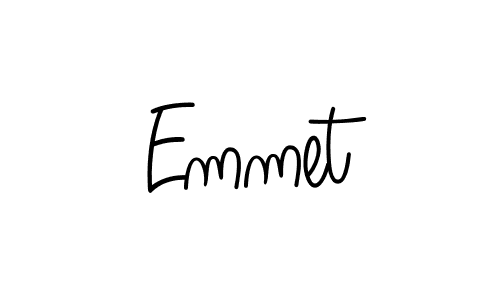 Use a signature maker to create a handwritten signature online. With this signature software, you can design (Angelique-Rose-font-FFP) your own signature for name Emmet. Emmet signature style 5 images and pictures png