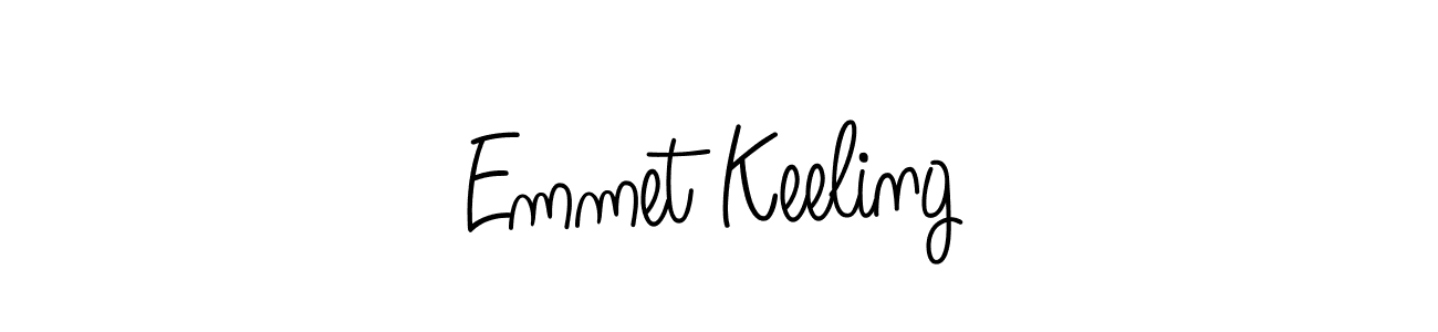 How to make Emmet Keeling name signature. Use Angelique-Rose-font-FFP style for creating short signs online. This is the latest handwritten sign. Emmet Keeling signature style 5 images and pictures png