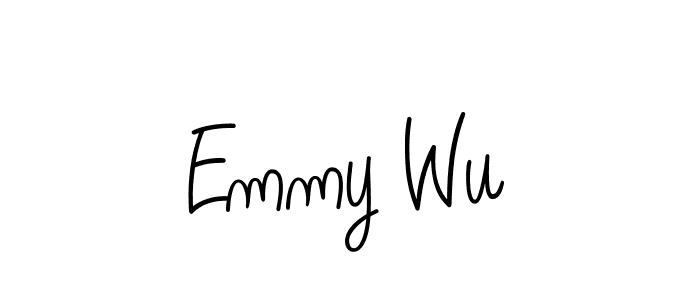 Emmy Wu stylish signature style. Best Handwritten Sign (Angelique-Rose-font-FFP) for my name. Handwritten Signature Collection Ideas for my name Emmy Wu. Emmy Wu signature style 5 images and pictures png