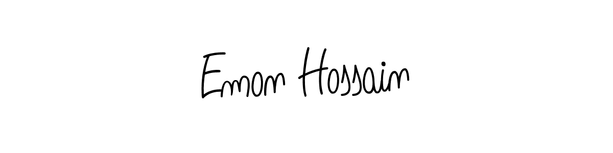 Also we have Emon Hossain name is the best signature style. Create professional handwritten signature collection using Angelique-Rose-font-FFP autograph style. Emon Hossain signature style 5 images and pictures png