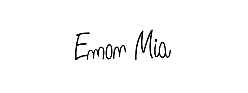 Make a short Emon Mia signature style. Manage your documents anywhere anytime using Angelique-Rose-font-FFP. Create and add eSignatures, submit forms, share and send files easily. Emon Mia signature style 5 images and pictures png