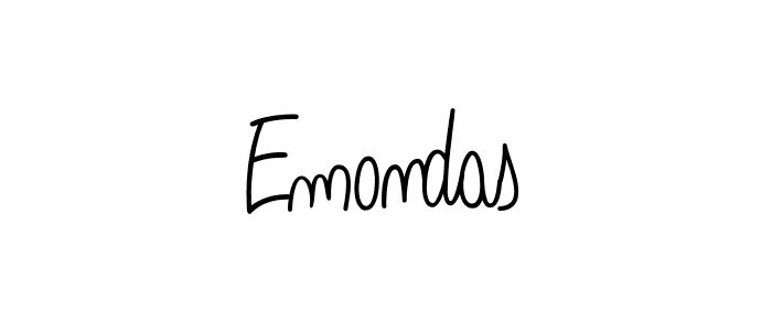 How to Draw Emondas signature style? Angelique-Rose-font-FFP is a latest design signature styles for name Emondas. Emondas signature style 5 images and pictures png