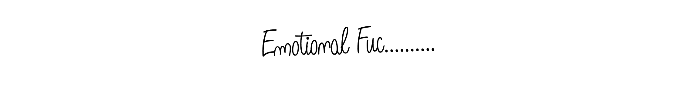 Design your own signature with our free online signature maker. With this signature software, you can create a handwritten (Angelique-Rose-font-FFP) signature for name Emotional Fuc..........;). Emotional Fuc..........;) signature style 5 images and pictures png
