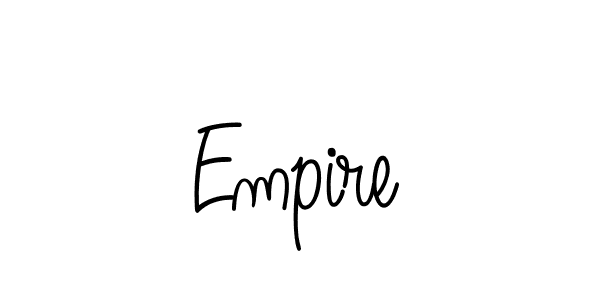 Design your own signature with our free online signature maker. With this signature software, you can create a handwritten (Angelique-Rose-font-FFP) signature for name Empire. Empire signature style 5 images and pictures png