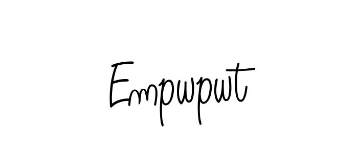 Use a signature maker to create a handwritten signature online. With this signature software, you can design (Angelique-Rose-font-FFP) your own signature for name Empwpwt. Empwpwt signature style 5 images and pictures png