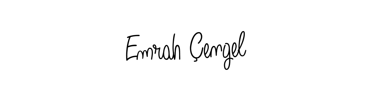 How to make Emrah Çengel name signature. Use Angelique-Rose-font-FFP style for creating short signs online. This is the latest handwritten sign. Emrah Çengel signature style 5 images and pictures png