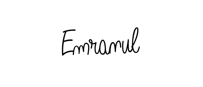 Create a beautiful signature design for name Emranul. With this signature (Angelique-Rose-font-FFP) fonts, you can make a handwritten signature for free. Emranul signature style 5 images and pictures png