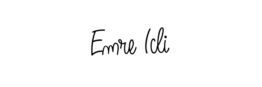 How to make Emre Icli name signature. Use Angelique-Rose-font-FFP style for creating short signs online. This is the latest handwritten sign. Emre Icli signature style 5 images and pictures png