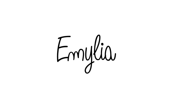 The best way (Angelique-Rose-font-FFP) to make a short signature is to pick only two or three words in your name. The name Emylia include a total of six letters. For converting this name. Emylia signature style 5 images and pictures png