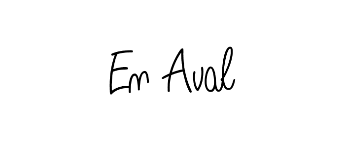 How to Draw En Aval signature style? Angelique-Rose-font-FFP is a latest design signature styles for name En Aval. En Aval signature style 5 images and pictures png