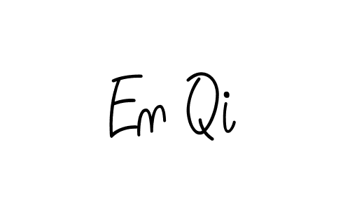 How to make En Qi name signature. Use Angelique-Rose-font-FFP style for creating short signs online. This is the latest handwritten sign. En Qi signature style 5 images and pictures png