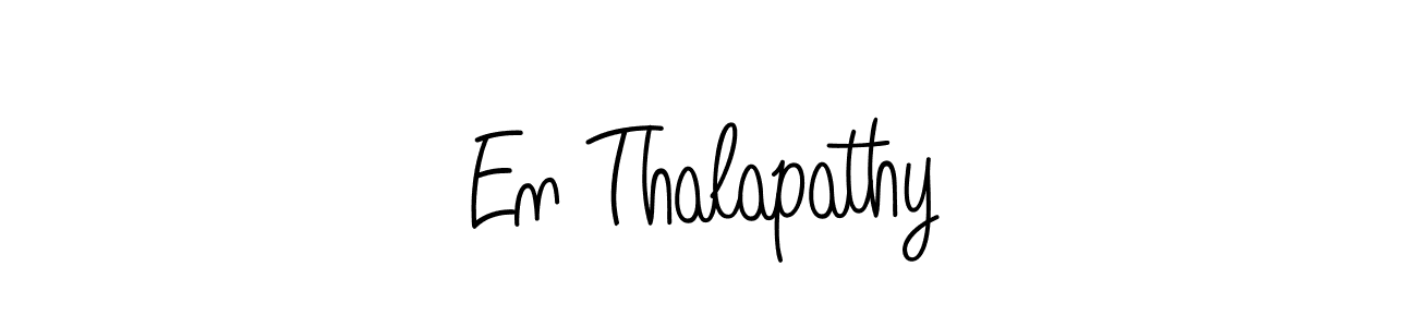 You should practise on your own different ways (Angelique-Rose-font-FFP) to write your name (En Thalapathy) in signature. don't let someone else do it for you. En Thalapathy signature style 5 images and pictures png