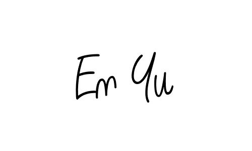 Also we have En Yu name is the best signature style. Create professional handwritten signature collection using Angelique-Rose-font-FFP autograph style. En Yu signature style 5 images and pictures png