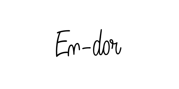 En-dor stylish signature style. Best Handwritten Sign (Angelique-Rose-font-FFP) for my name. Handwritten Signature Collection Ideas for my name En-dor. En-dor signature style 5 images and pictures png