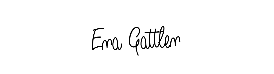 How to make Ena Gattlen name signature. Use Angelique-Rose-font-FFP style for creating short signs online. This is the latest handwritten sign. Ena Gattlen signature style 5 images and pictures png