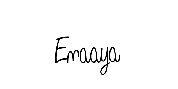 How to make Enaaya name signature. Use Angelique-Rose-font-FFP style for creating short signs online. This is the latest handwritten sign. Enaaya signature style 5 images and pictures png