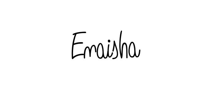 Also we have Enaisha name is the best signature style. Create professional handwritten signature collection using Angelique-Rose-font-FFP autograph style. Enaisha signature style 5 images and pictures png