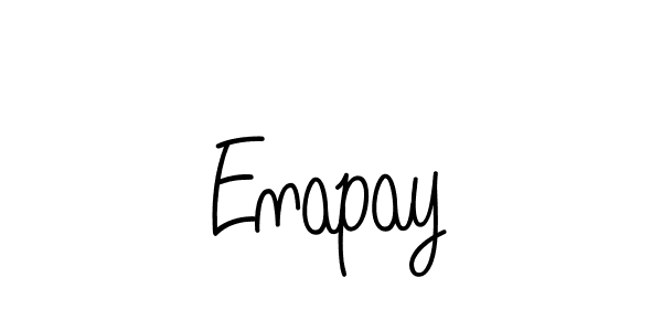 Make a beautiful signature design for name Enapay. With this signature (Angelique-Rose-font-FFP) style, you can create a handwritten signature for free. Enapay signature style 5 images and pictures png
