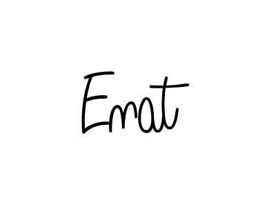 You should practise on your own different ways (Angelique-Rose-font-FFP) to write your name (Enat) in signature. don't let someone else do it for you. Enat signature style 5 images and pictures png