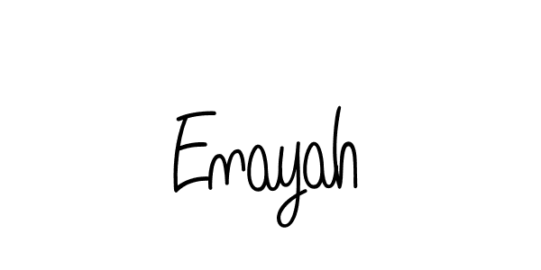 How to make Enayah signature? Angelique-Rose-font-FFP is a professional autograph style. Create handwritten signature for Enayah name. Enayah signature style 5 images and pictures png