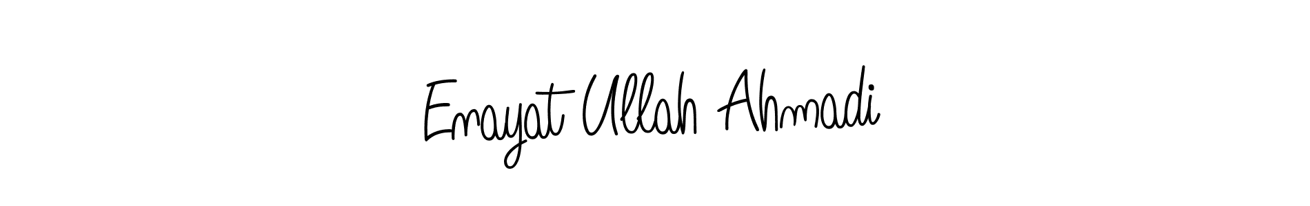 How to make Enayat Ullah Ahmadi name signature. Use Angelique-Rose-font-FFP style for creating short signs online. This is the latest handwritten sign. Enayat Ullah Ahmadi signature style 5 images and pictures png