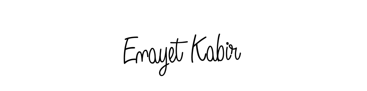 How to make Enayet Kabir name signature. Use Angelique-Rose-font-FFP style for creating short signs online. This is the latest handwritten sign. Enayet Kabir signature style 5 images and pictures png