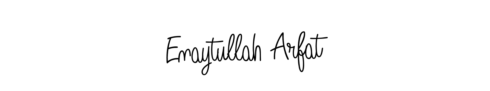 Create a beautiful signature design for name Enaytullah Arfat. With this signature (Angelique-Rose-font-FFP) fonts, you can make a handwritten signature for free. Enaytullah Arfat signature style 5 images and pictures png