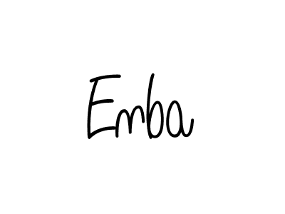 How to make Enba signature? Angelique-Rose-font-FFP is a professional autograph style. Create handwritten signature for Enba name. Enba signature style 5 images and pictures png