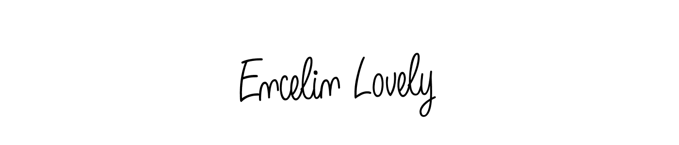 How to make Encelin Lovely signature? Angelique-Rose-font-FFP is a professional autograph style. Create handwritten signature for Encelin Lovely name. Encelin Lovely signature style 5 images and pictures png