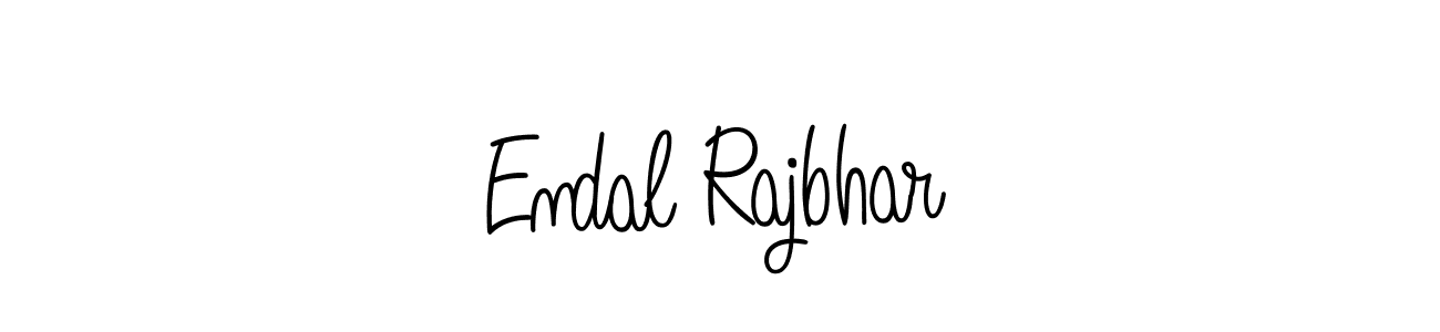 Make a beautiful signature design for name Endal Rajbhar. With this signature (Angelique-Rose-font-FFP) style, you can create a handwritten signature for free. Endal Rajbhar signature style 5 images and pictures png