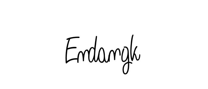 The best way (Angelique-Rose-font-FFP) to make a short signature is to pick only two or three words in your name. The name Endangk include a total of six letters. For converting this name. Endangk signature style 5 images and pictures png