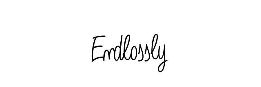 How to make Endlossly name signature. Use Angelique-Rose-font-FFP style for creating short signs online. This is the latest handwritten sign. Endlossly signature style 5 images and pictures png
