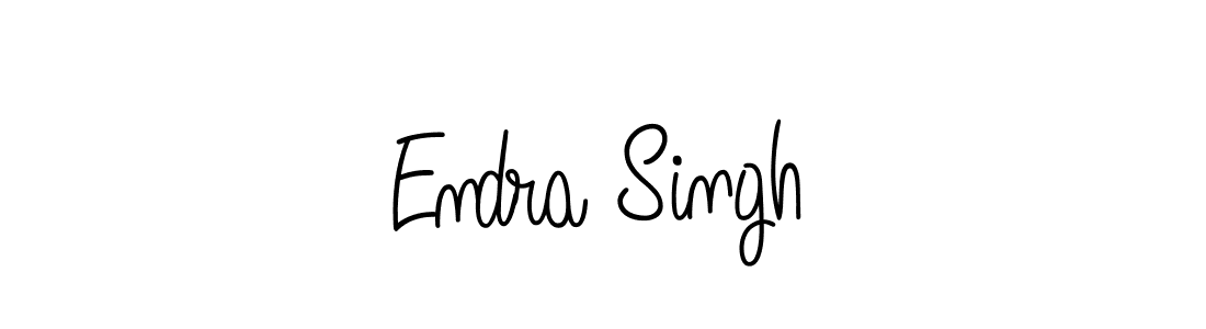The best way (Angelique-Rose-font-FFP) to make a short signature is to pick only two or three words in your name. The name Endra Singh include a total of six letters. For converting this name. Endra Singh signature style 5 images and pictures png