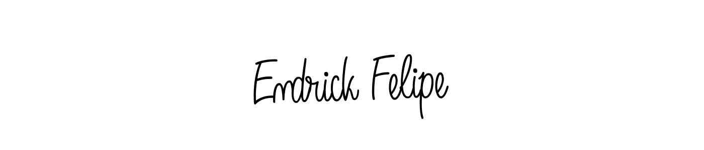 Angelique-Rose-font-FFP is a professional signature style that is perfect for those who want to add a touch of class to their signature. It is also a great choice for those who want to make their signature more unique. Get Endrick Felipe name to fancy signature for free. Endrick Felipe signature style 5 images and pictures png