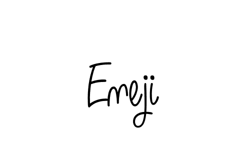 Make a beautiful signature design for name Eneji. With this signature (Angelique-Rose-font-FFP) style, you can create a handwritten signature for free. Eneji signature style 5 images and pictures png